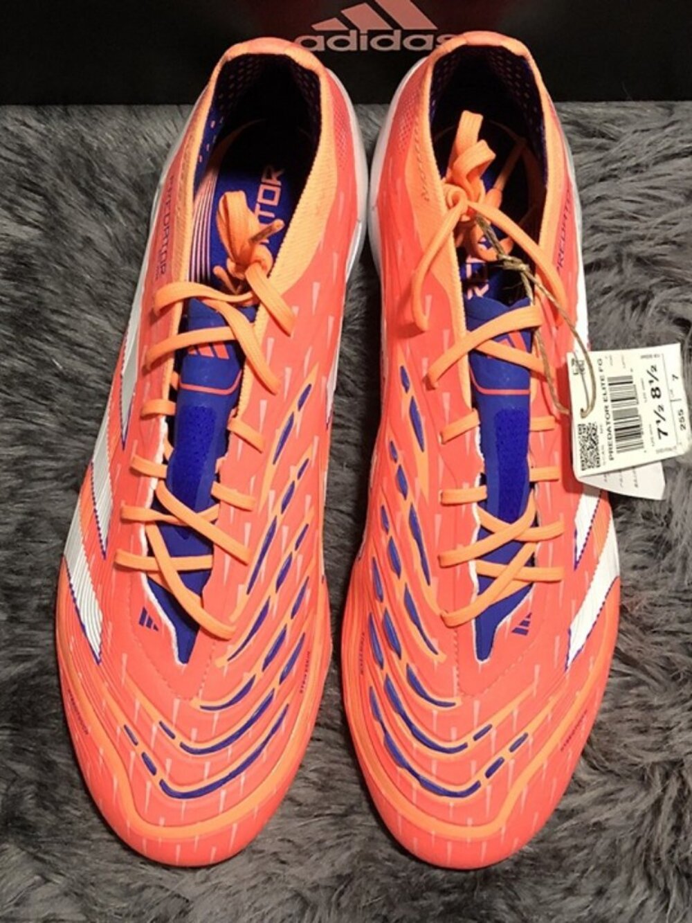 Adidas Predator Elite FG Soccer Cleats Coral Blaze Pack JI1083 Men's Sz 7.5 NWT - Picture 2 of 5